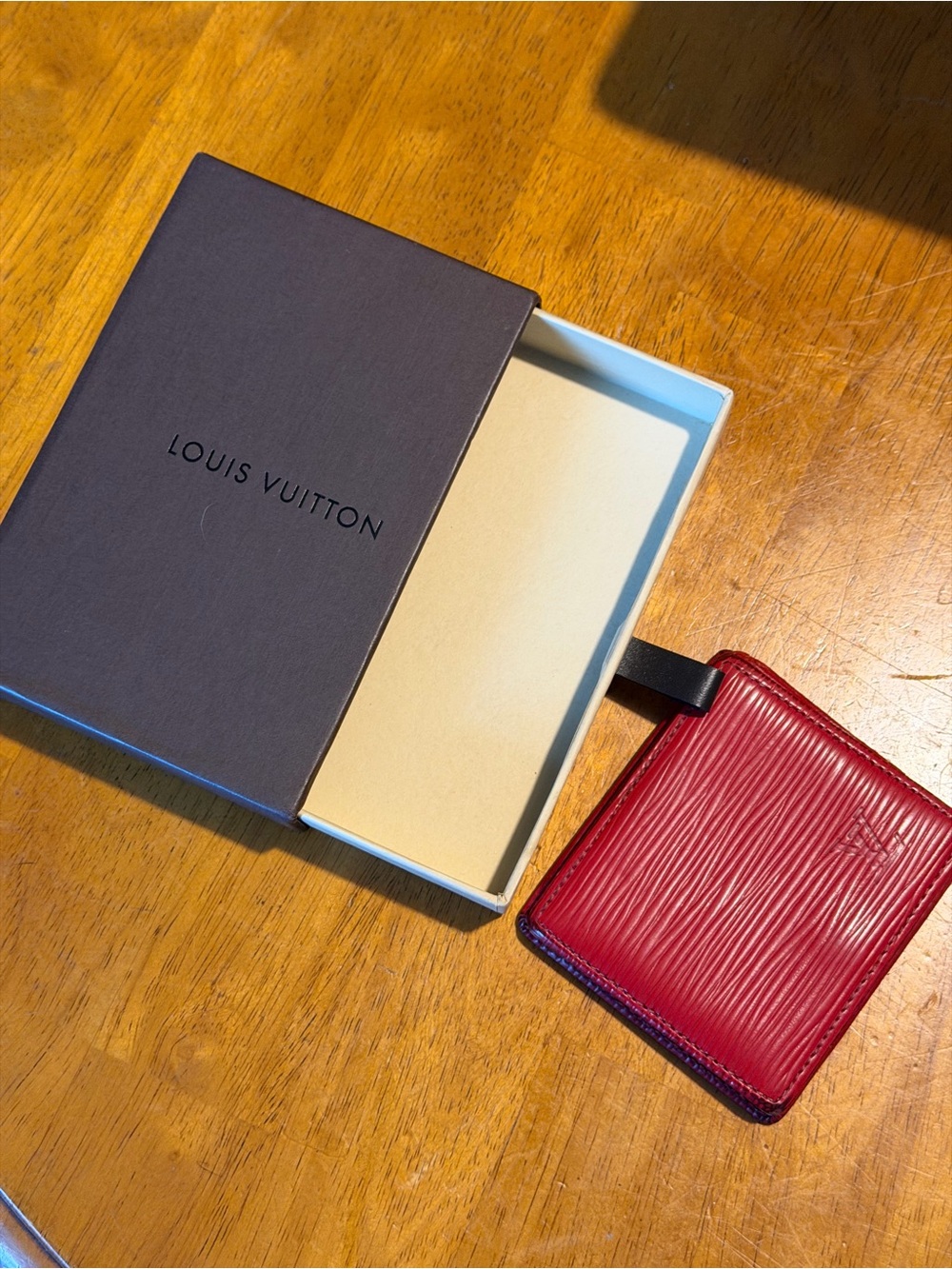 Louis Vuitton Red Epi Leather Change wallet